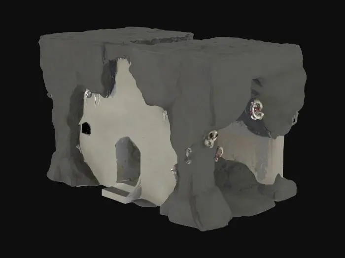 3D model for scary cave hide out 
