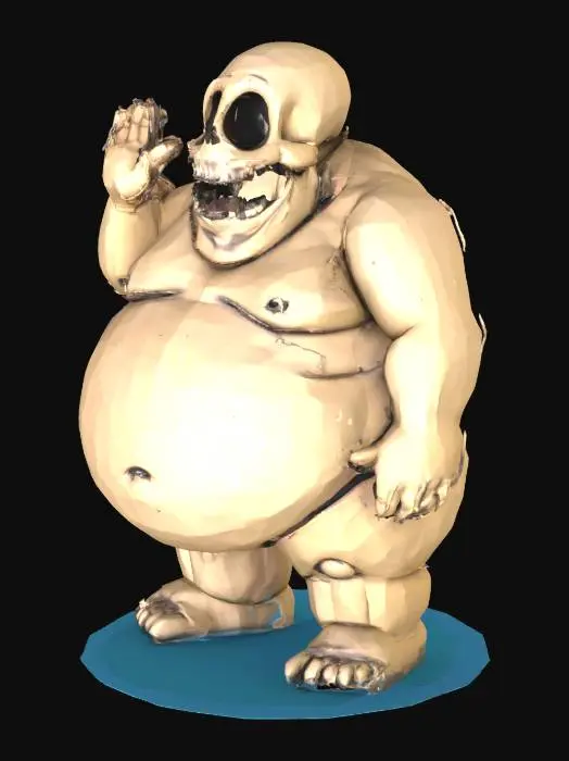 3D model for Friendly Skeleton Waver