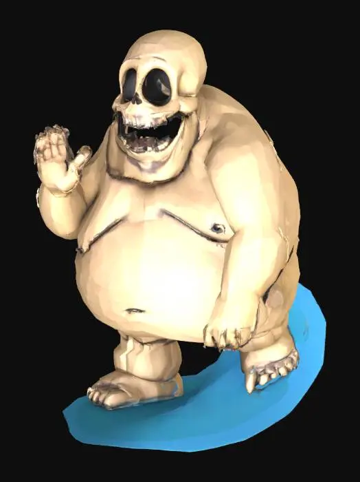 3D model for Friendly Skeleton Waver
