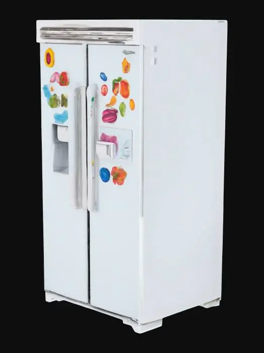 3D model for fridge with magnet on it