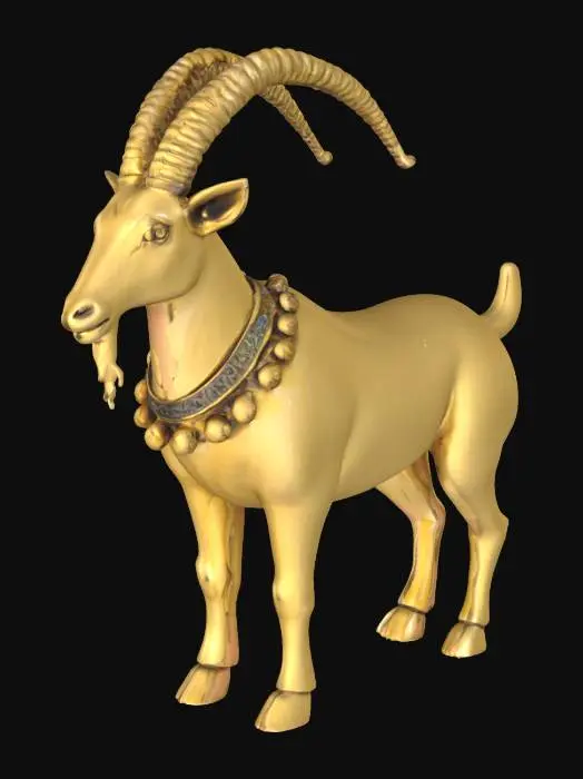 3D model for brass goat