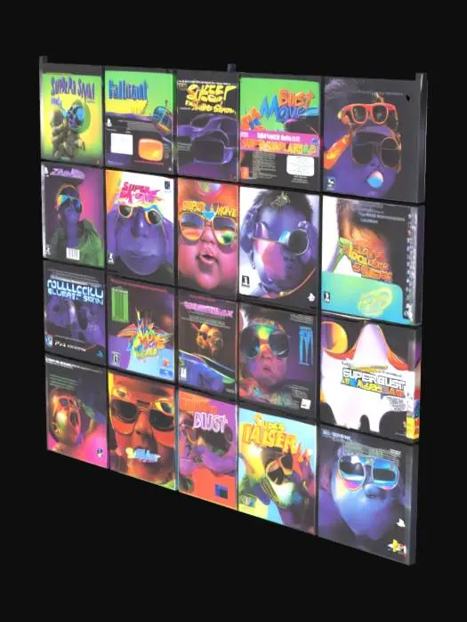 3D model for PlayStation 2 Game Covers Collection
