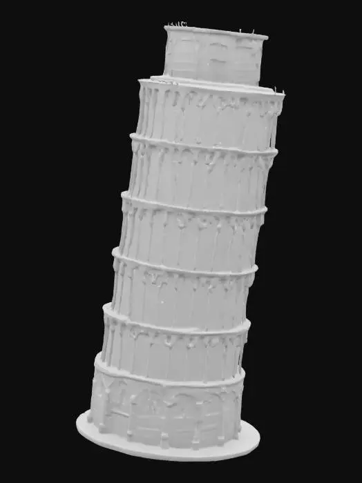 3D model for leaning tower of pisa high detail