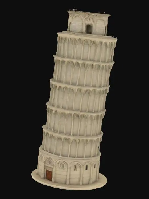 3D model for leaning tower of pisa high detail