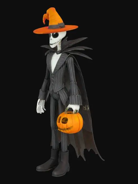 3D model for High detail of Jack the Pumpkin King from the movie Nightmare before Christmas 