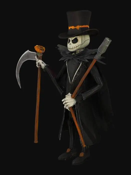 3D model for High detail of Jack the Pumpkin King from the movie Nightmare before Christmas 