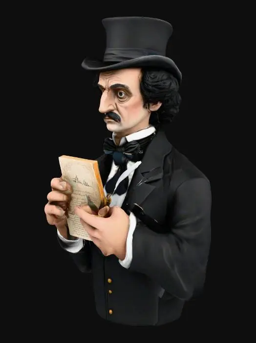 3D model for Edger allen Poe high detail
