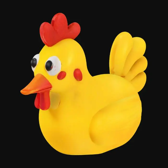 3D model for rubber chicken 