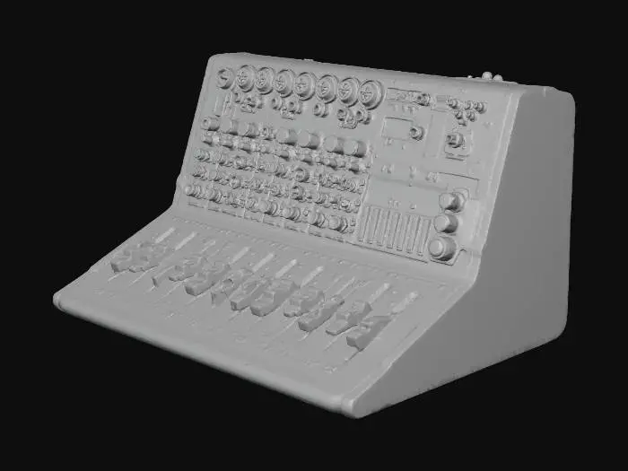 3D model for Audio Mixer Console