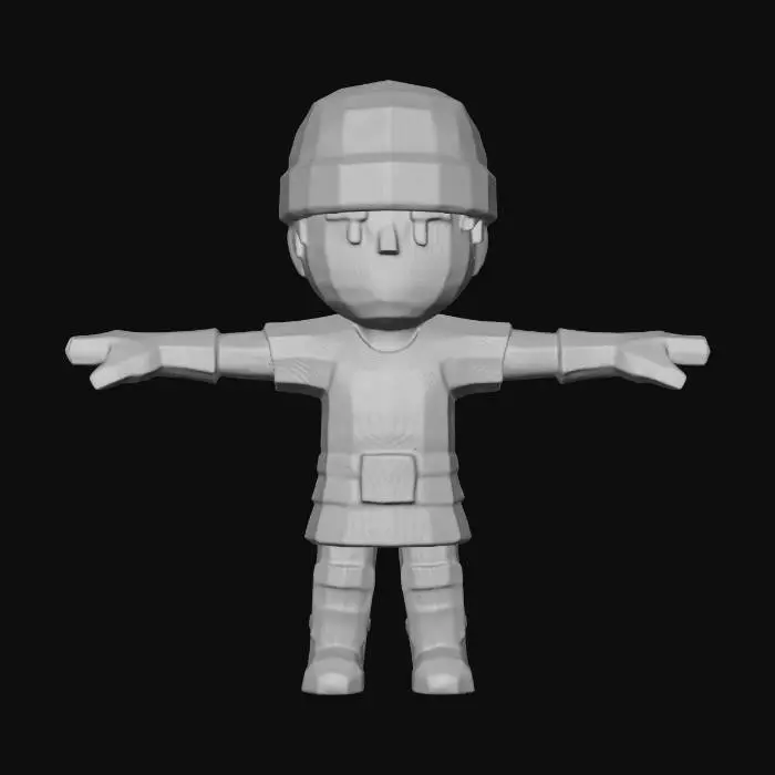 3D model for Pixel Knight