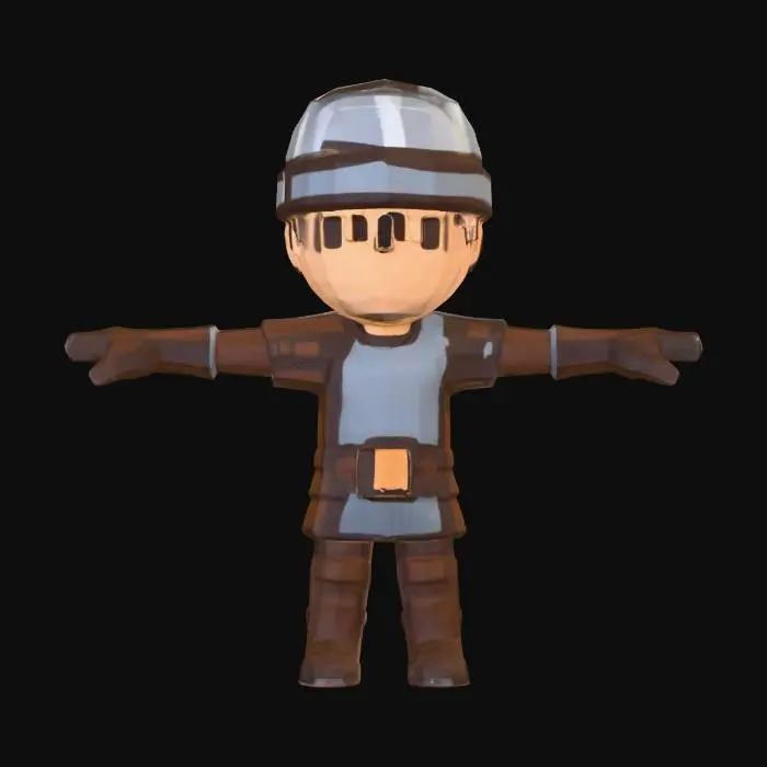3D model for Pixel Knight