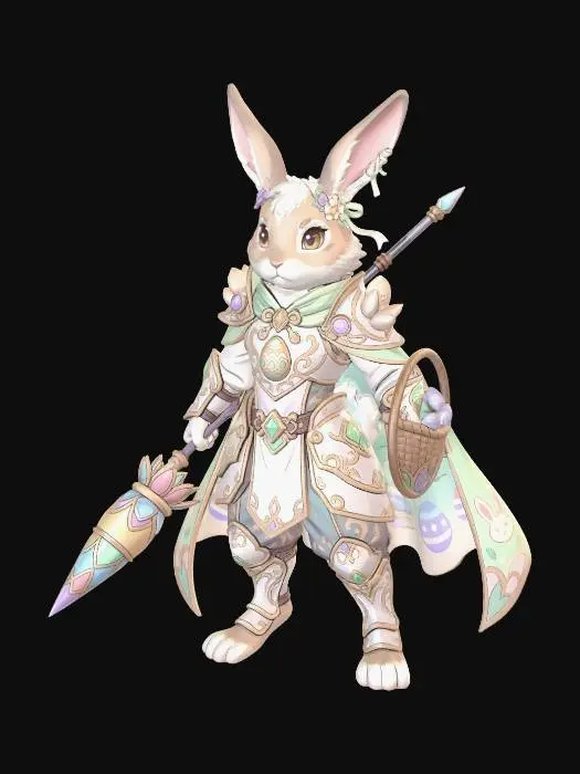 3D model for Easter Bunny Knight, #EasterEgg2026#