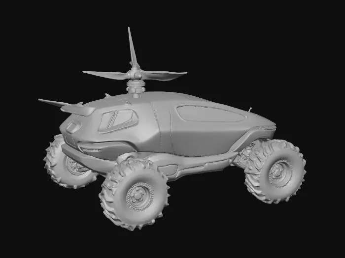 3D model for Develop a 3D Model of a Rover that allows the Rover to protect itself when a dust storm arises and also use an alternative power source to continue working even when sunlight is blocked from the dust storm.