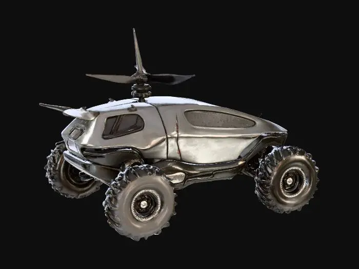 3D model for Develop a 3D Model of a Rover that allows the Rover to protect itself when a dust storm arises and also use an alternative power source to continue working even when sunlight is blocked from the dust storm.