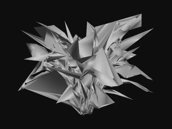 3D model for generate a shrub with large leaves like a banana 