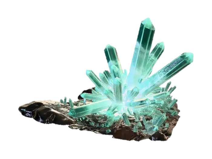 Crystal Starburst - Mineral 3D model, vytvořený pomocí AI