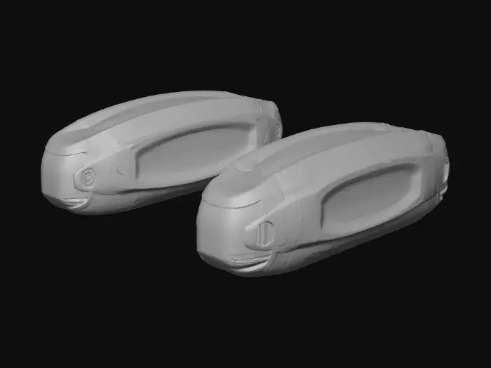 3D model for Futuristic Rail Pods