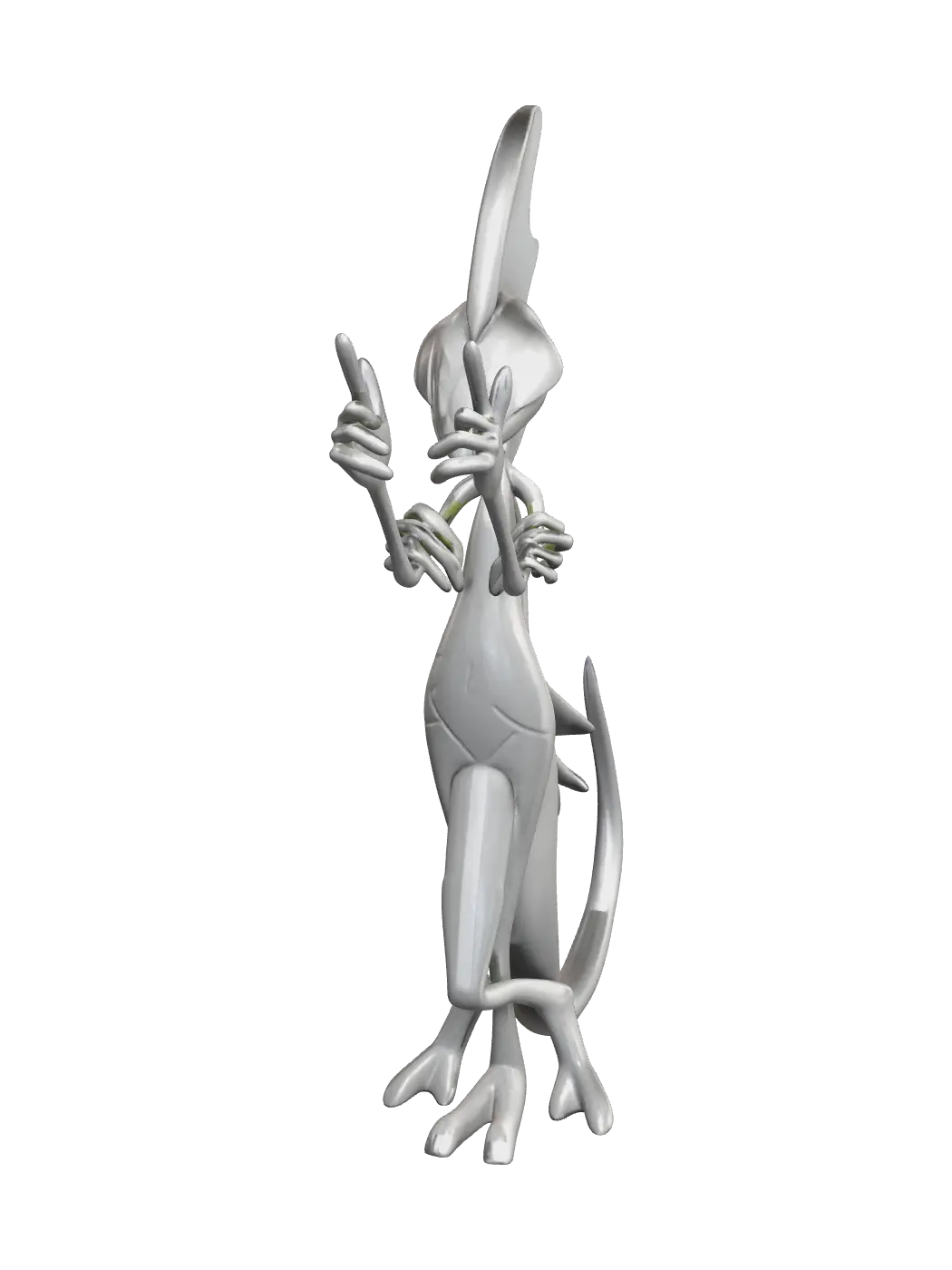 Modern Sobble Evolution 3D model, vytvořený pomocí AI