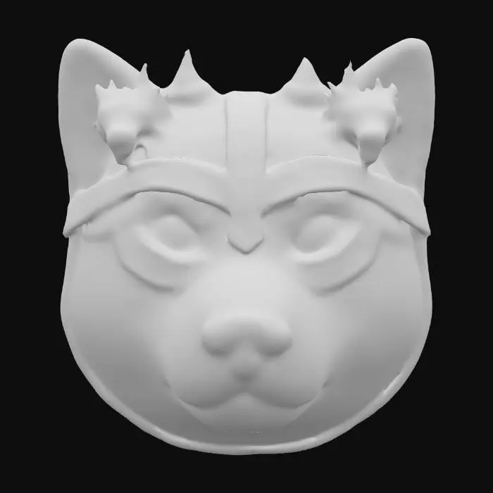 3D model for Shiba Inu head screw, #PBR#