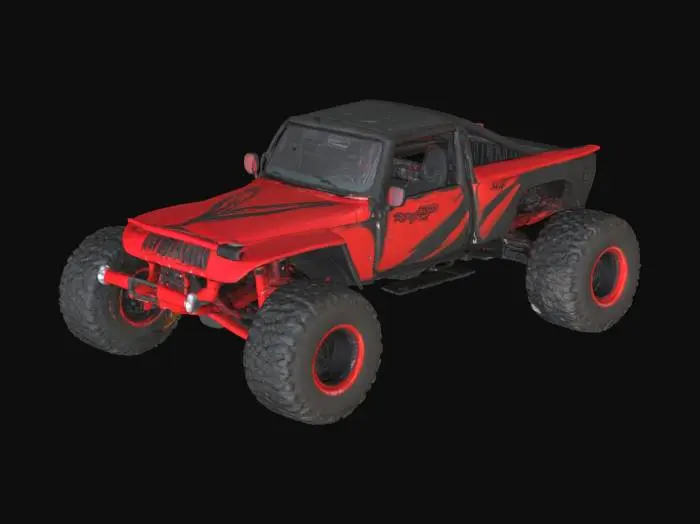 3D model for baja racing jeep