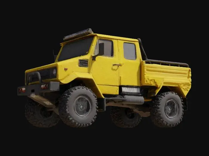 3D model for 1980's Lamborghini LM002 baja racing truck