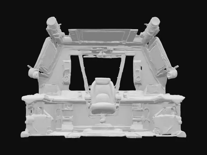 3D model for matrix style monitors command center from inside nebuchadnezzar ship