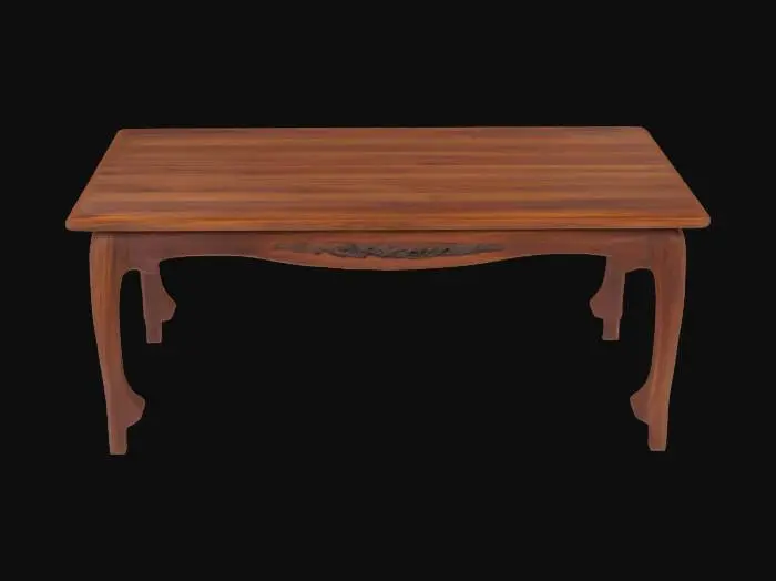 3D model for japanese teak table