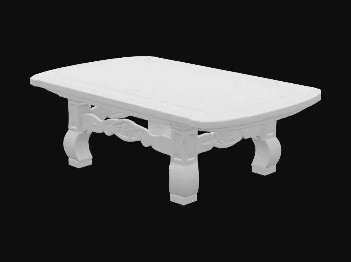 3D model for japanese teak table