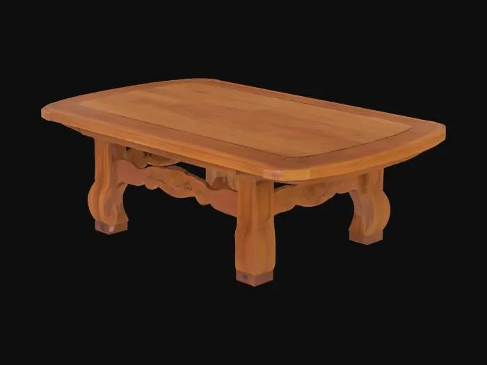 3D model for japanese teak table