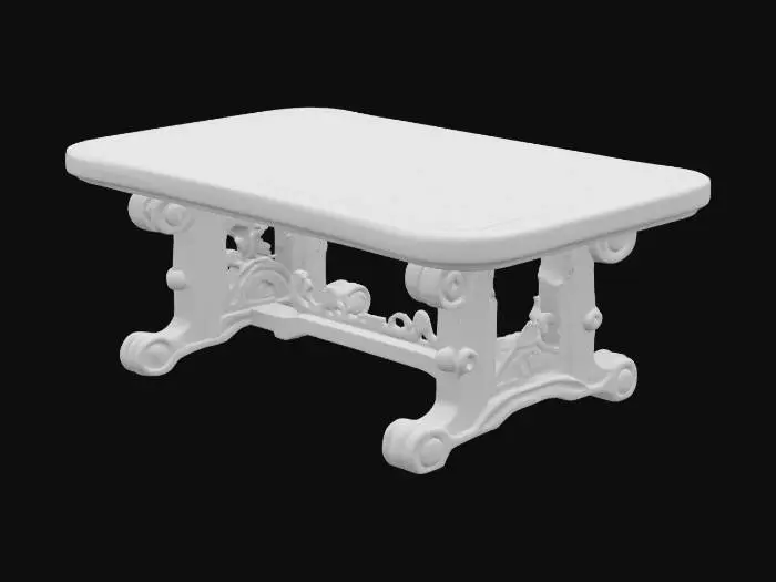 3D model for japanese teak table