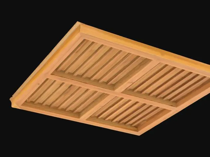 3D model for Japanese teak ceiling 