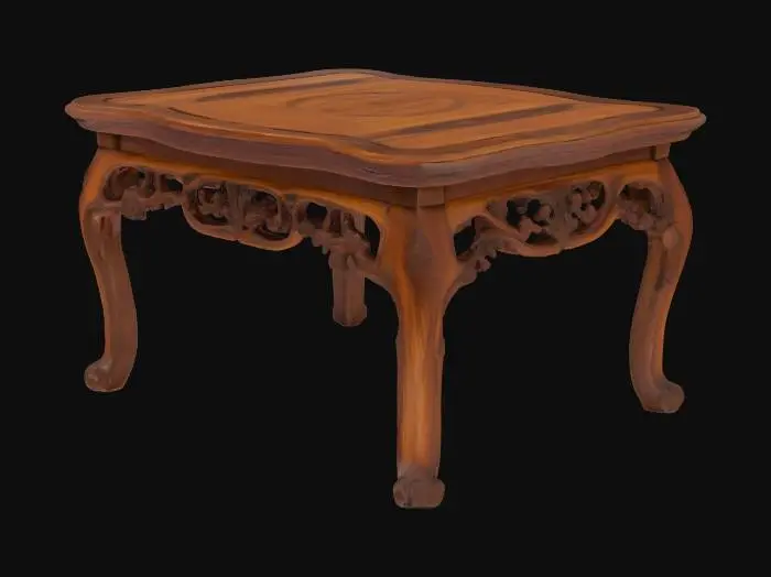 3D model for japanese teak table