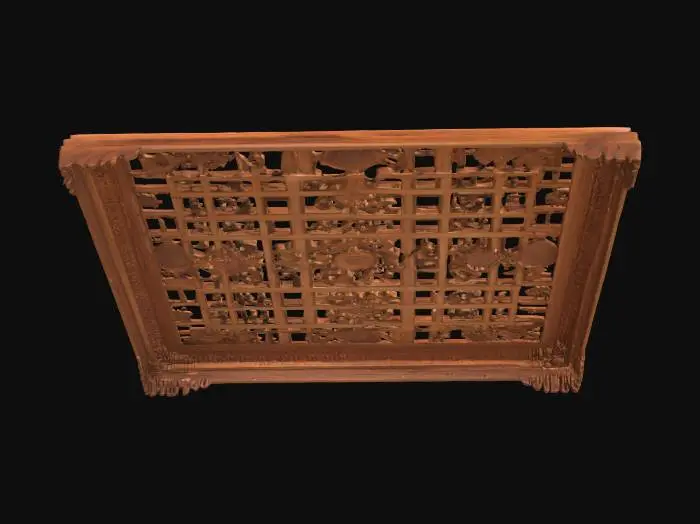 3D model for Japanese teak ceiling 