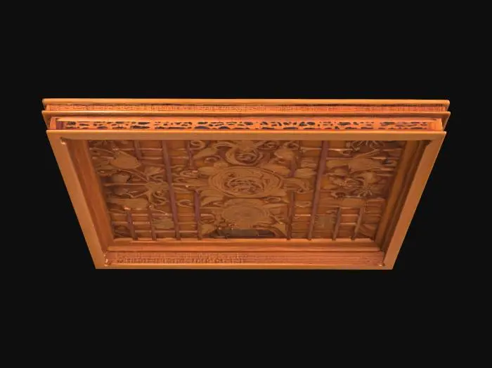3D model for Japanese teak ceiling 