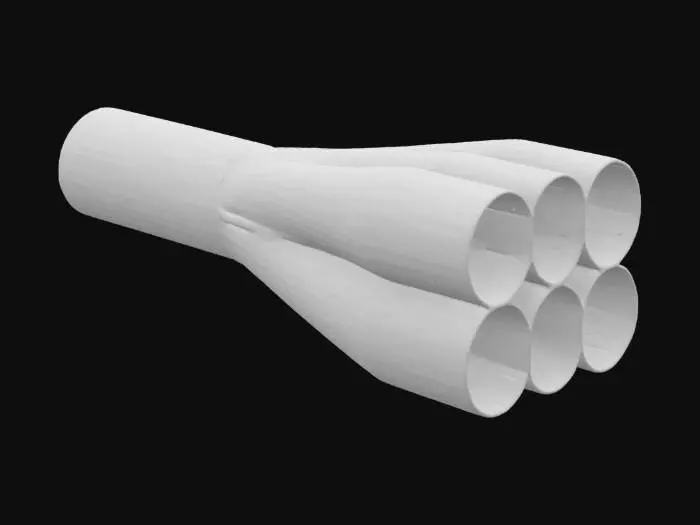 3D model for Exhaust Collector Assembly