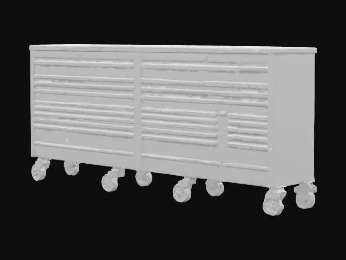 3D model for Red Tool Chest on Wheels