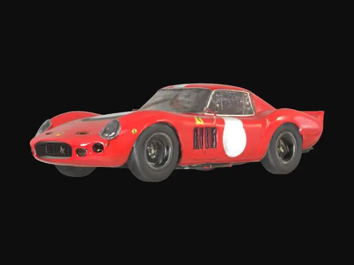 3D model for ferrari 250 gto lemans race car