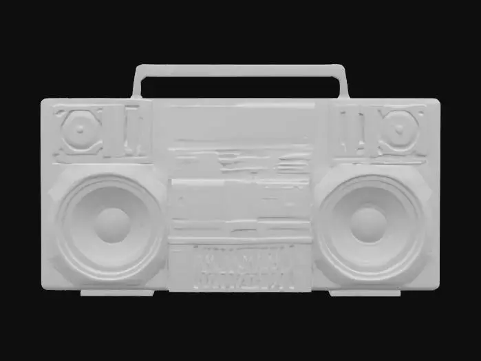 3D model for Retro Boombox