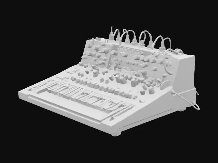 3D model for analog modular synthesizer system