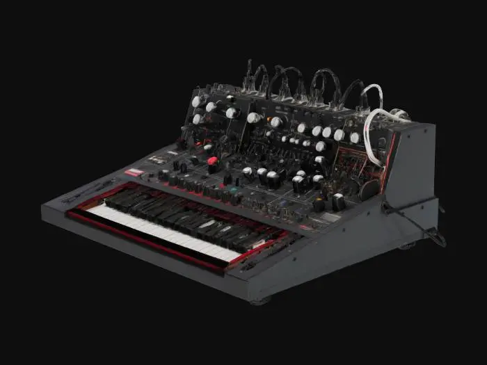 3D model for analog modular synthesizer system