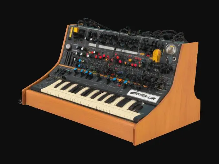 3D model for analog modular synthesizer system