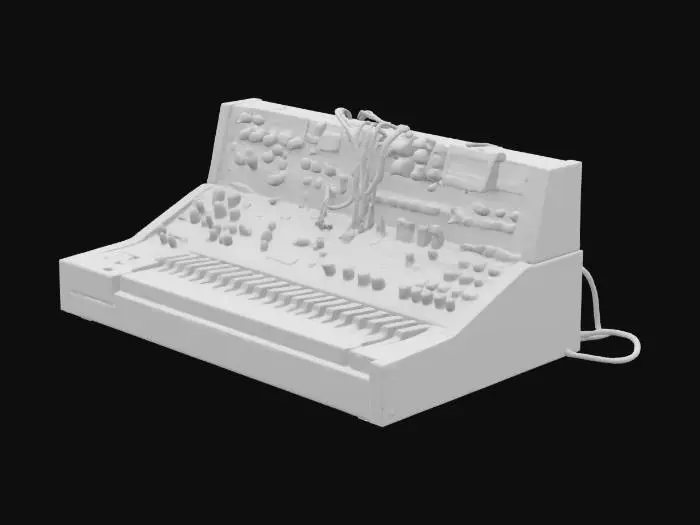 3D model for analog modular synthesizer system
