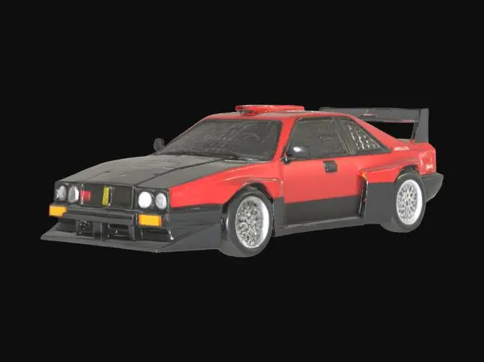 3D model for lancia delta integral raly car group-b