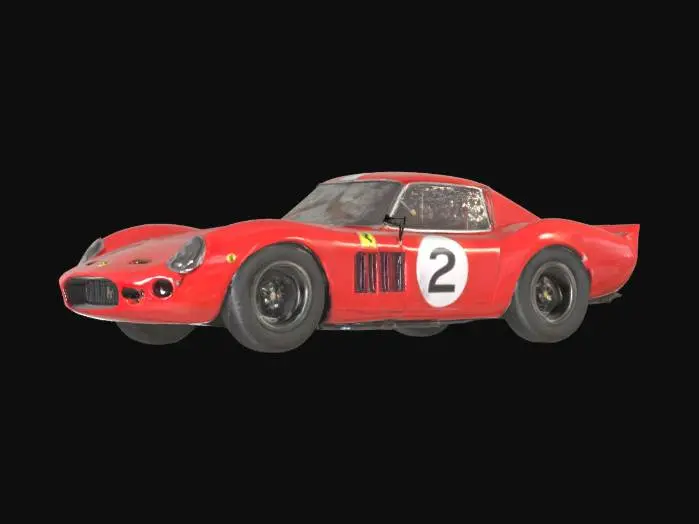 3D model for ferrari 250 gto lemans race car