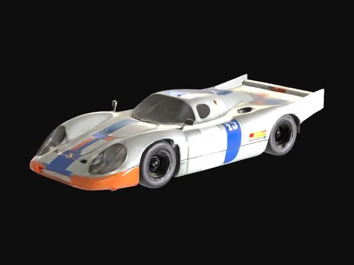 3D model for Vintage Porsche 917 lemans racecar