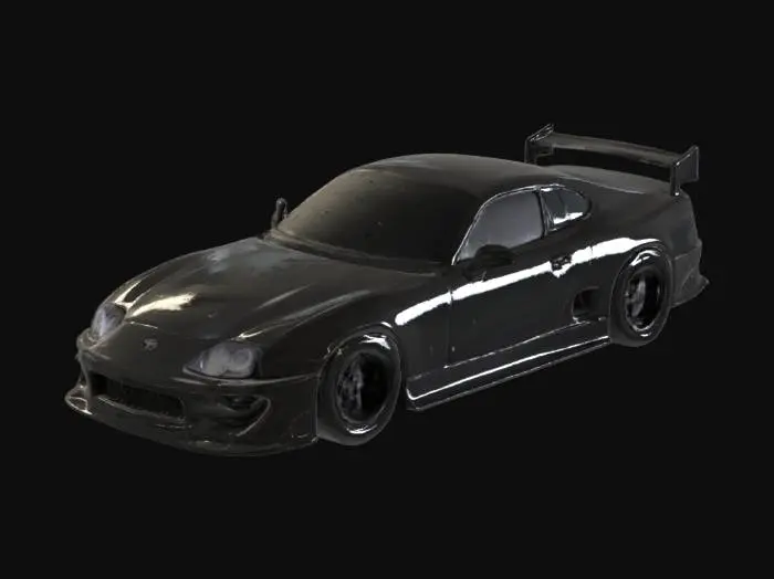 3D model for Black 1998 Toyota supra.