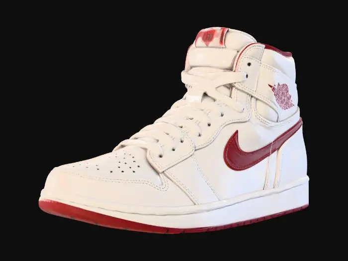 3D model for Air Jordan 1 White Red