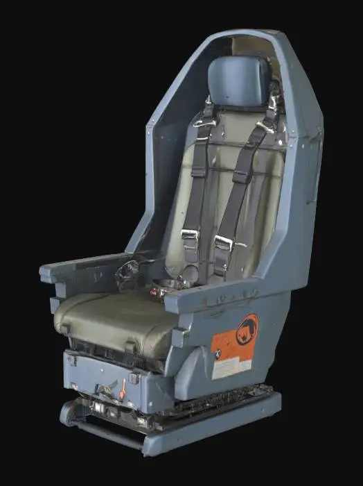 3D model for jet fighter ejection seat