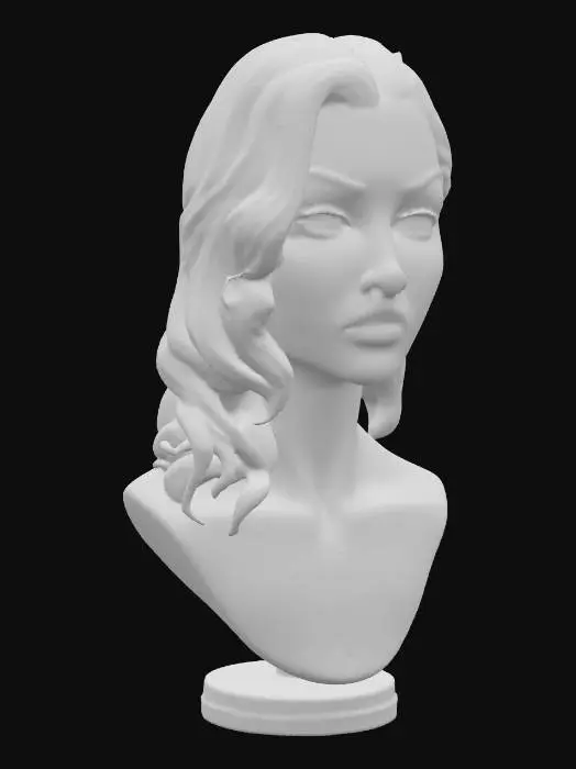 3D model for super high definition bust of young Catherine zeta jones