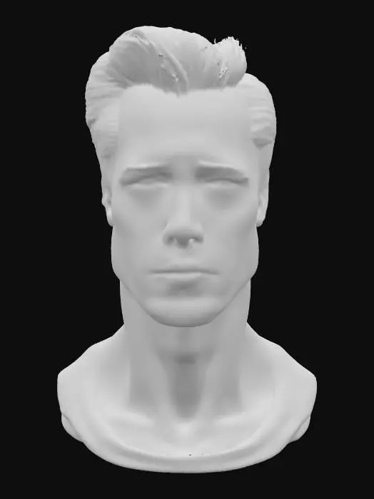 3D model for super high definition bust of brad pitt